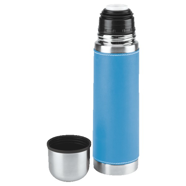 Leatherette Vacuum Bottle - 16 Oz. 1