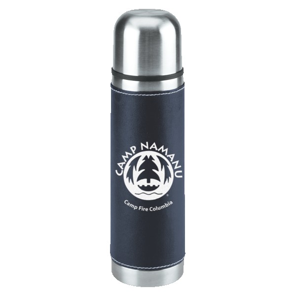 Leatherette Vacuum Bottle - 16 Oz. 1