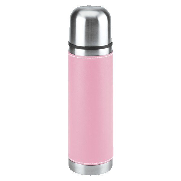 Leatherette Vacuum Bottle - 16 Oz. 1