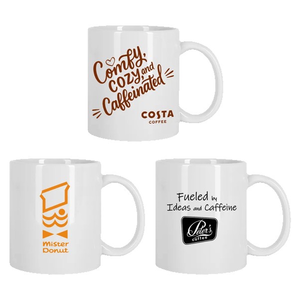 Brookline 11oz White C-Handle Mug 1 Brookline 11oz White C-Handle Mug 1