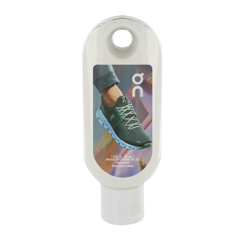 1.9 oz. SPF 30 Sunscreen in Clear Bottle without Carabiner 1 1.9 oz. SPF 30 Sunscreen in Clear Bottle without Carabiner 1