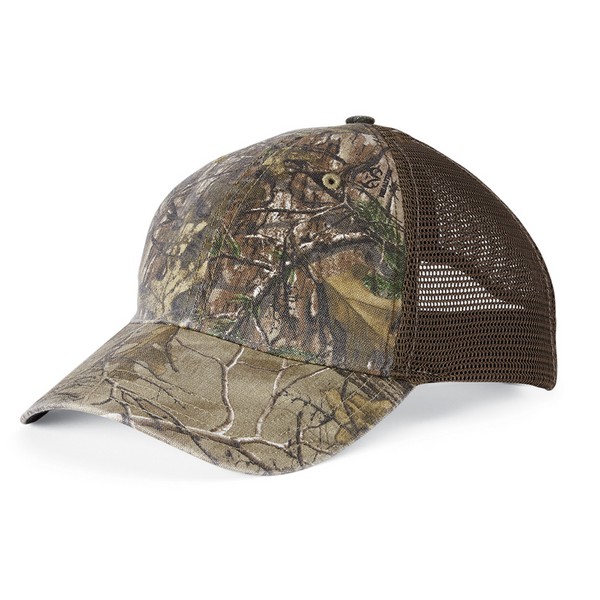 Richardson 111P Camo Washed Trucker Cap 1