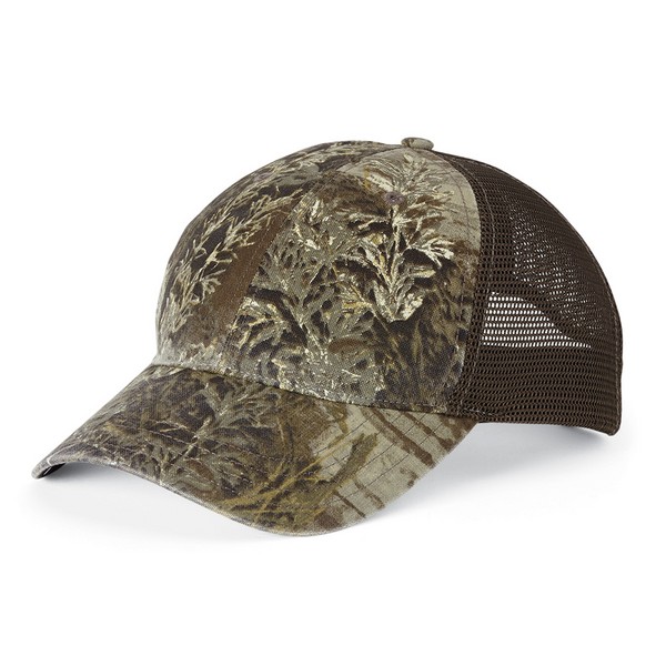 Richardson 111P Camo Washed Trucker Cap 1