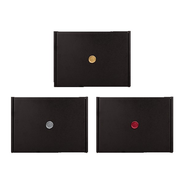 Black Gift Box with Wax Stamp Decoration 1 Black Gift Box with Wax Stamp Decoration 1