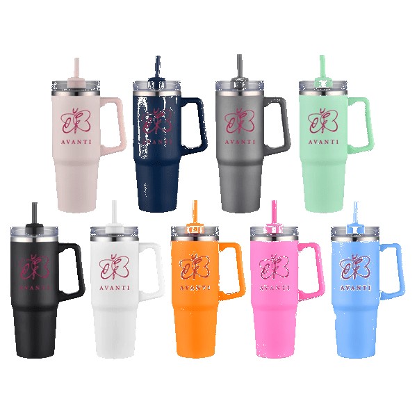 Houston 30 oz Vacuum Travel Mug w Straw 1 Houston 30 oz Vacuum Travel Mug w Straw 1