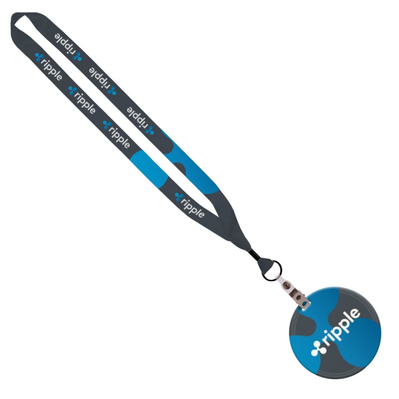 3/4" Sublimated Lanyard with 4" Round ID Badge 1 3/4" Sublimated Lanyard with 4" Round ID Badge 1