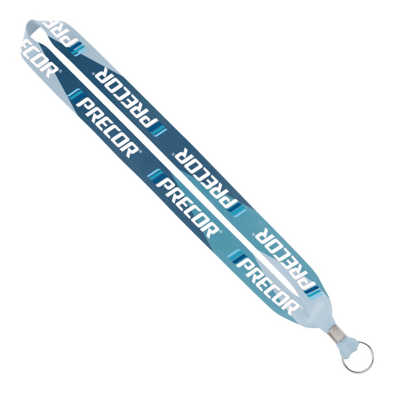 IMPORT Rush 1" Dye-Sublimated Lanyard with Silver Crimp & Split-Ring 1 IMPORT Rush 1" Dye-Sublimated Lanyard with Silver Crimp & Split-Ring 1
