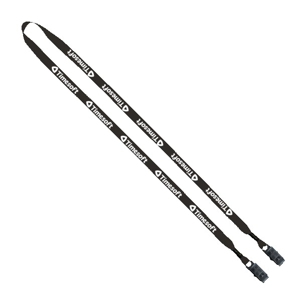 1/2" Polyester Double Bulldog Clip Lanyard 1 1/2" Polyester Double Bulldog Clip Lanyard 1