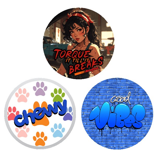 Tag Buddy 4" Circular All-Purpose Sticker 1 Tag Buddy 4" Circular All-Purpose Sticker 1