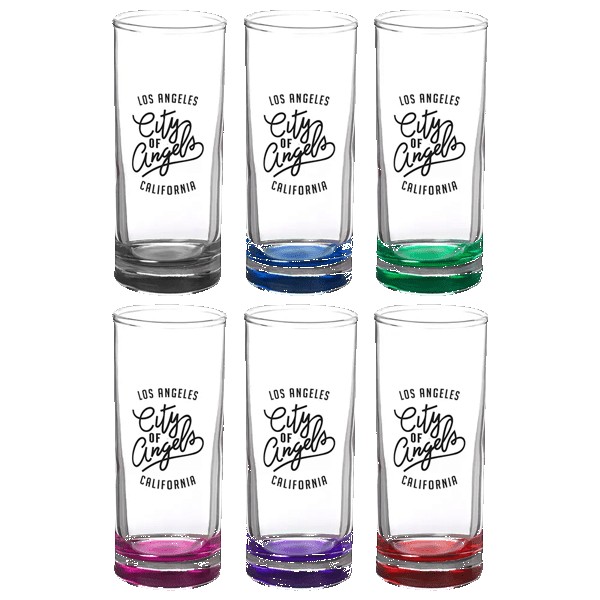 Agave 2.5 oz Lexington Shooter Glass with Color Bottom 1 Agave 2.5 oz Lexington Shooter Glass with Color Bottom 1