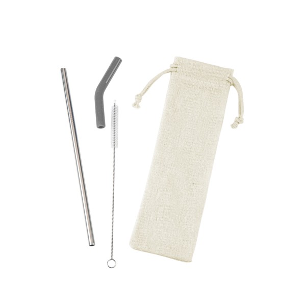 Reusable Stainless Steel Straw Set 1