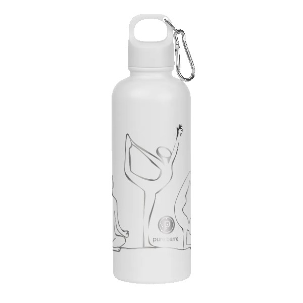 Hydraclasp 25 oz Single Wall Stainless Steel Water Bottle with Carabiner 1