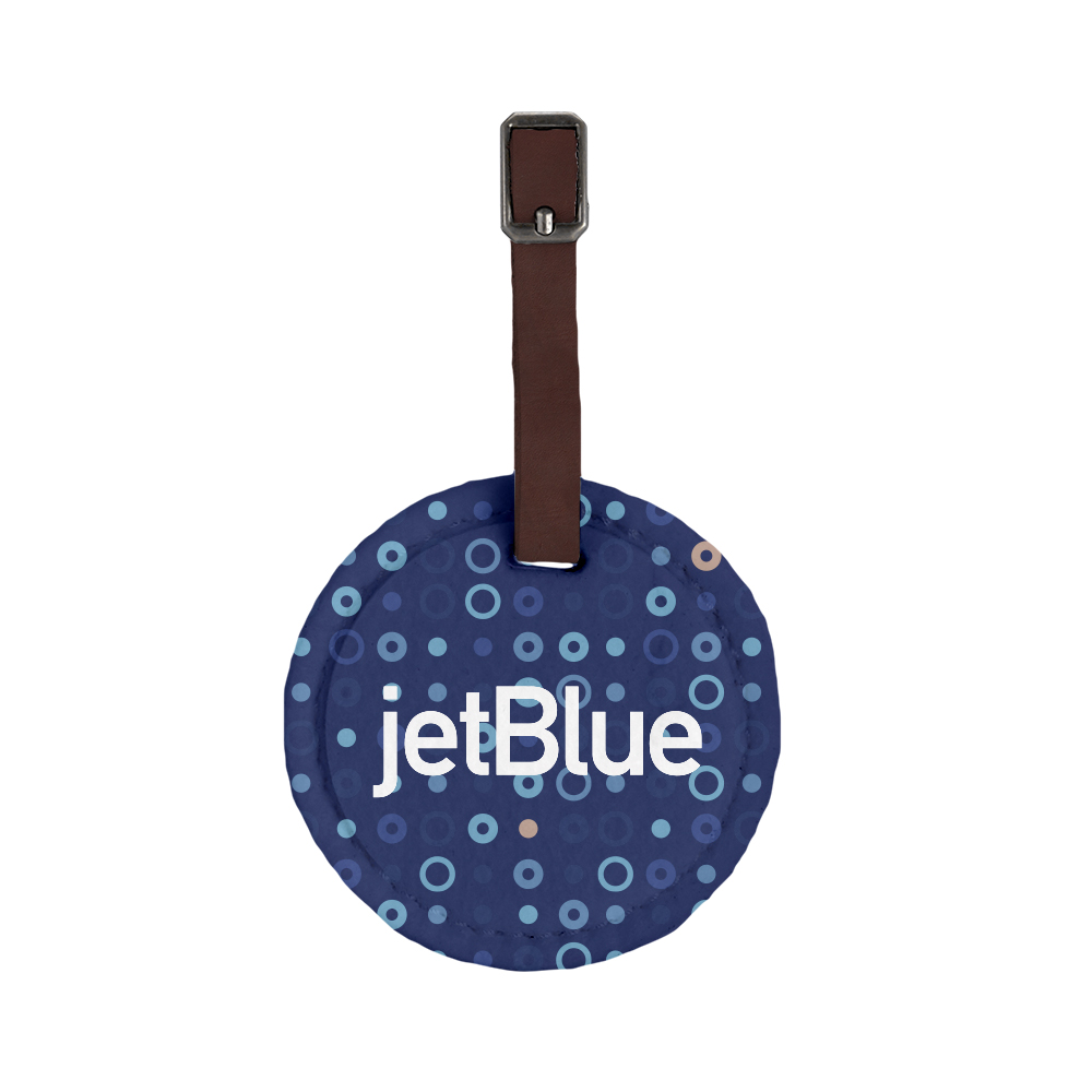 Hayes Dye-Sublimated Felt Round Luggage Tag 1