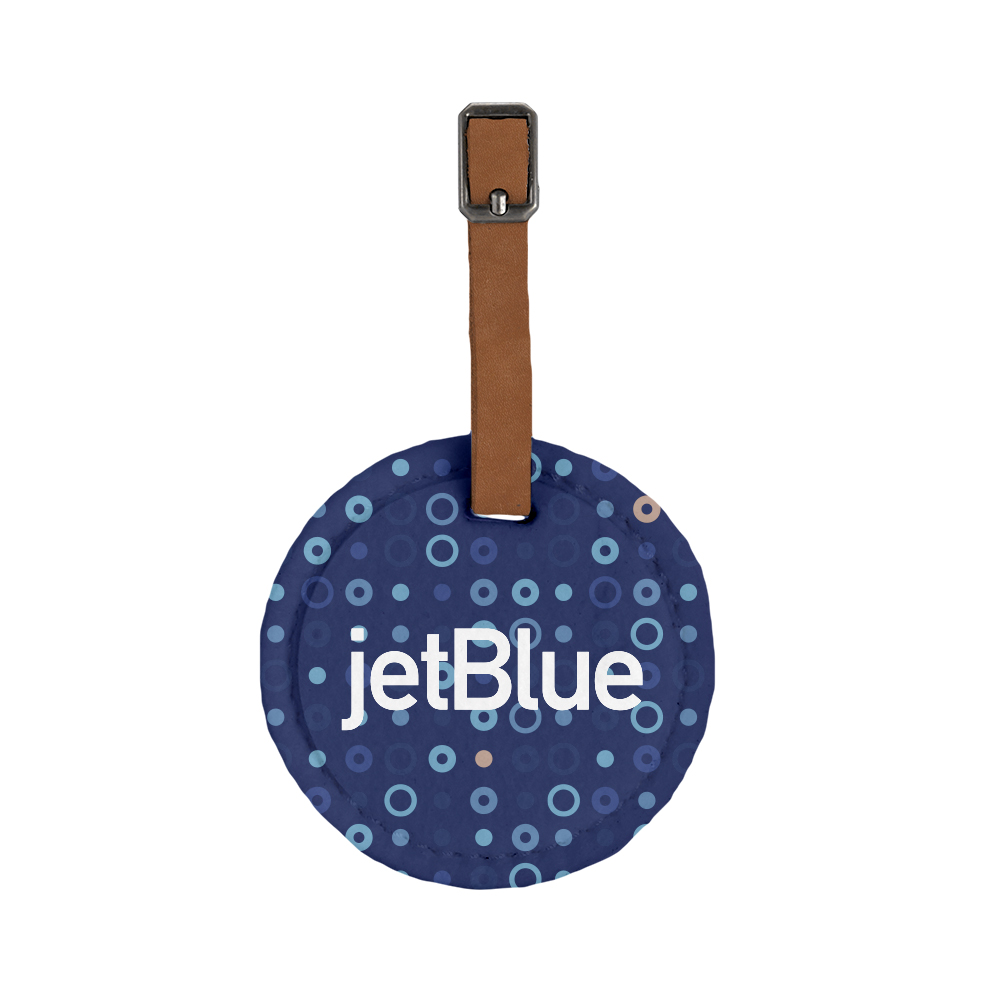 Hayes Dye-Sublimated Felt Round Luggage Tag 1