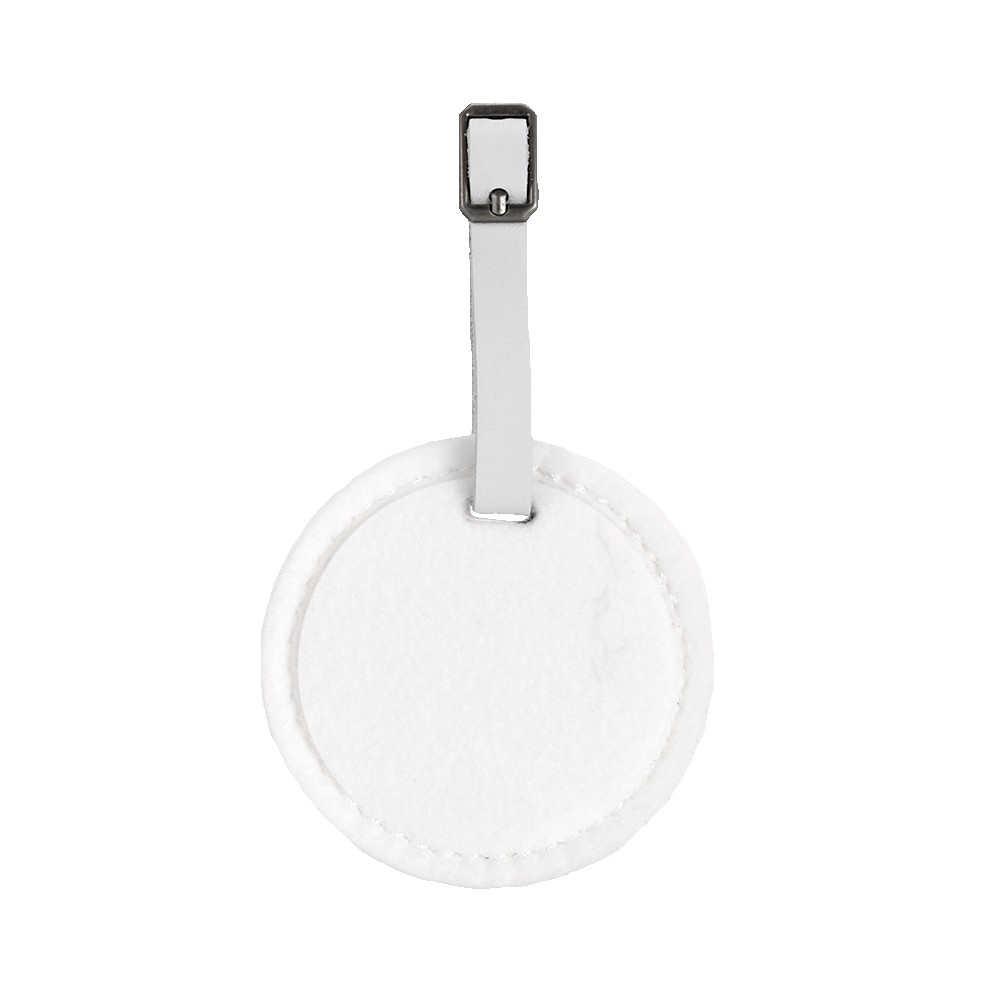 Hayes Dye-Sublimated Felt Round Luggage Tag 1