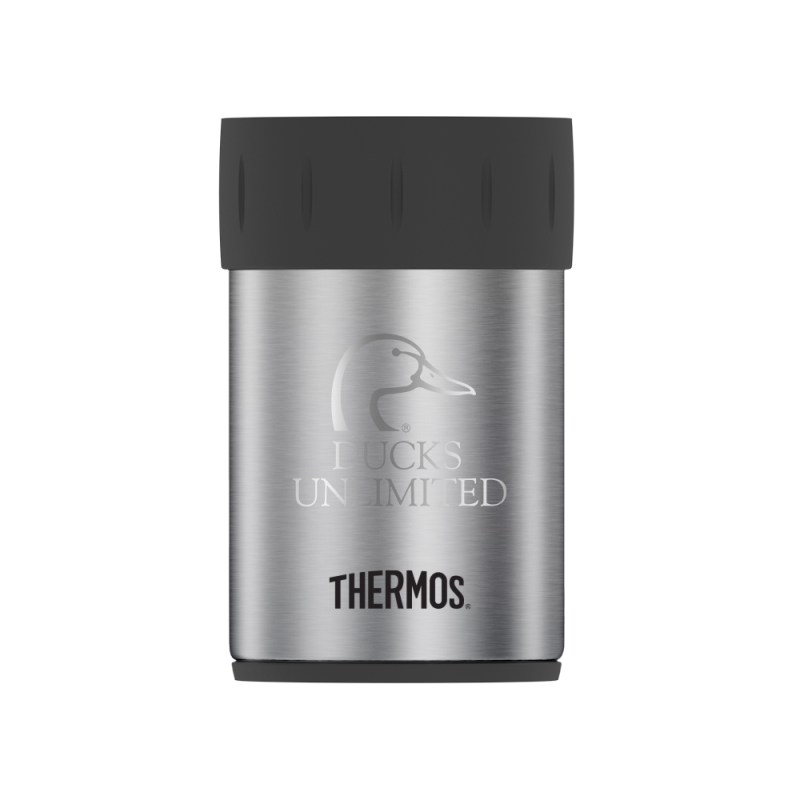 12 oz. Thermos® Double Wall Stainless Steel Can Insulator 1 12 oz. Thermos® Double Wall Stainless Steel Can Insulator 1