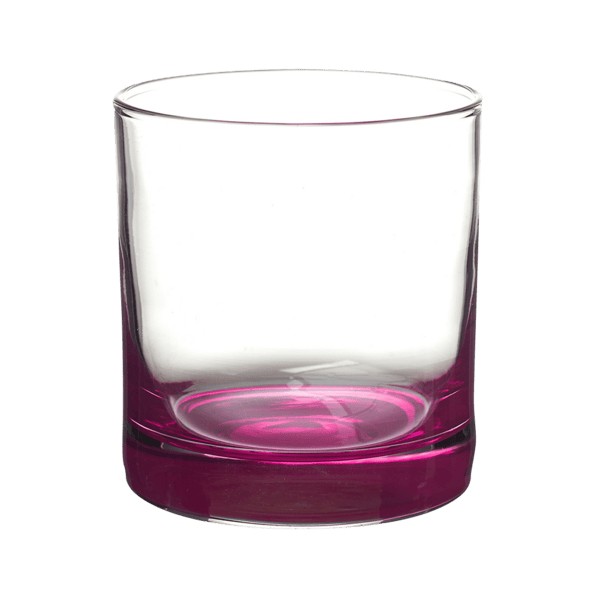 Double Rocks 10.5 oz Lexington Rocks Whiskey Glass with Color Bottom 1