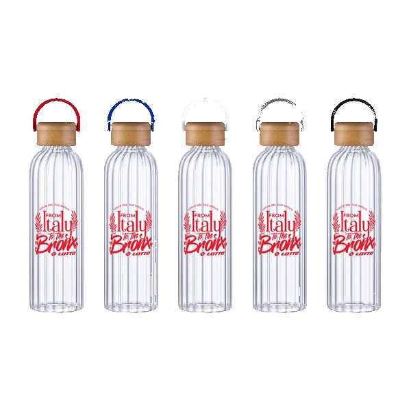 Rawlins 21oz Glass Bottle w Bamboo Lid 1 Rawlins 21oz Glass Bottle w Bamboo Lid 1