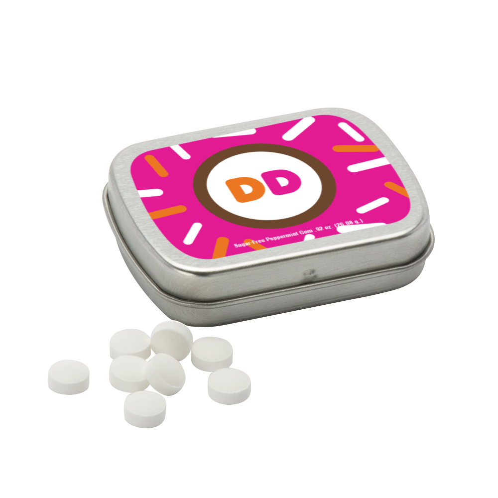 Sugar Free Mints in a Small Rectangular Hinged Tin 1