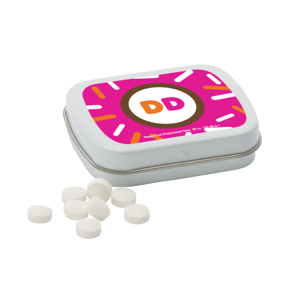 Sugar Free Mints in a Small Rectangular Hinged Tin 1