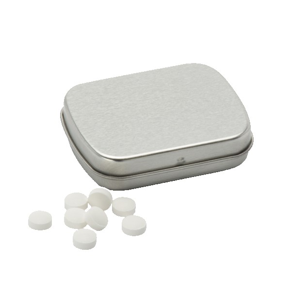 Sugar Free Mints in a Small Rectangular Hinged Tin 1