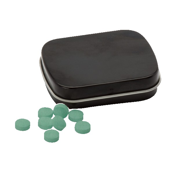 Sugar Free Mints in a Small Rectangular Hinged Tin 1