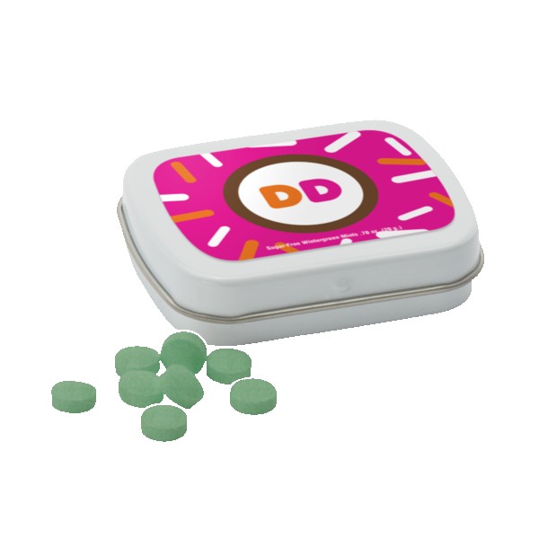 Sugar Free Mints in a Small Rectangular Hinged Tin 1