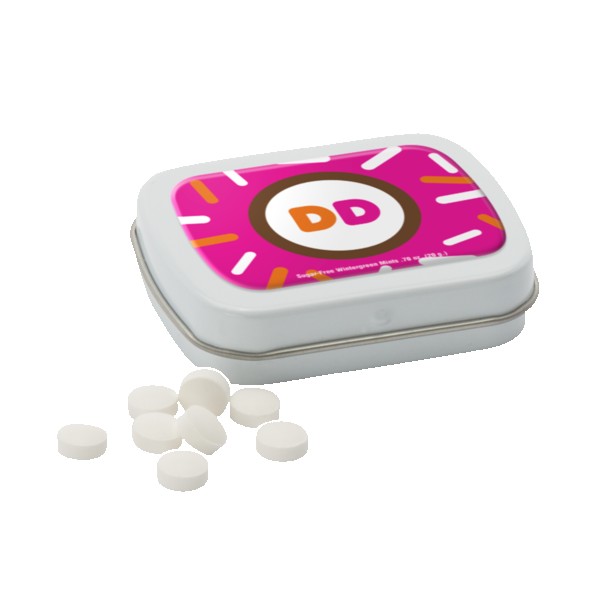 Sugar Free Mints in a Small Rectangular Hinged Tin 1