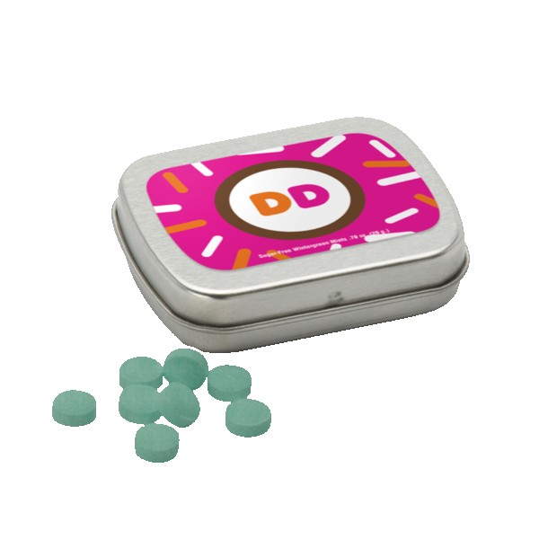 Sugar Free Mints in a Small Rectangular Hinged Tin 1