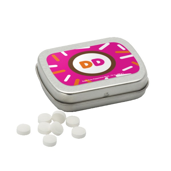 Sugar Free Mints in a Small Rectangular Hinged Tin 1