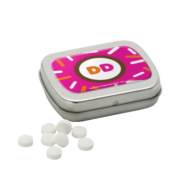 Sugar Free Mints in a Small Rectangular Hinged Tin 1