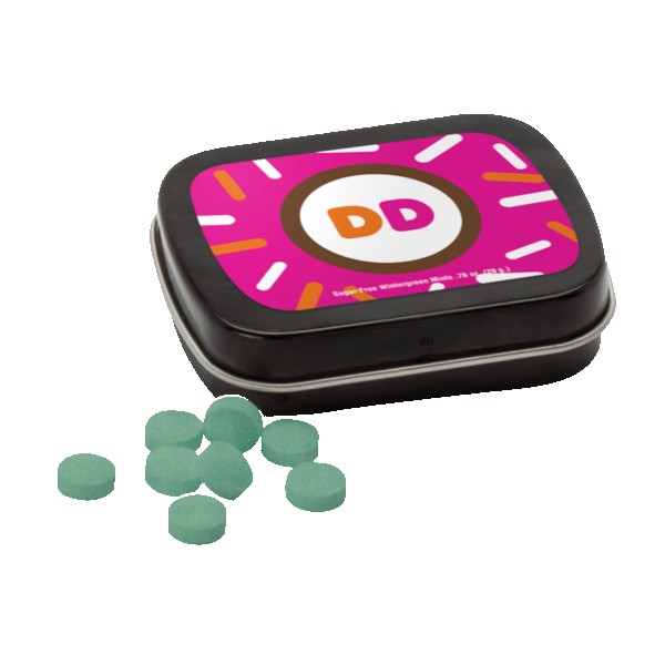 Sugar Free Mints in a Small Rectangular Hinged Tin 1