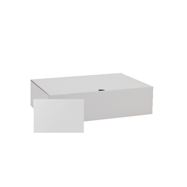 14" x 10" x 4" Custom White Corrugate Gift Box and 4" x 6" Card 1