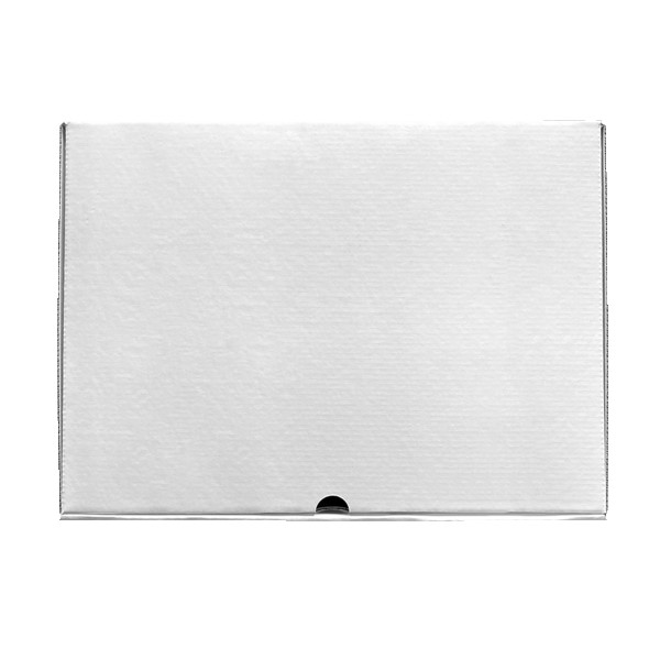 14" x 10" x 4" Custom White Corrugate Gift Box and 4" x 6" Card 1
