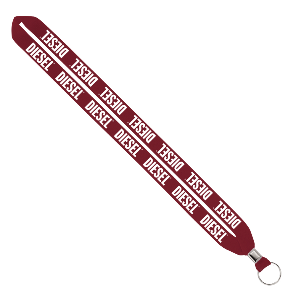 IMPORT Rush 3/4" Polyester Lanyard with Silver Crimp & Split-Ring 1