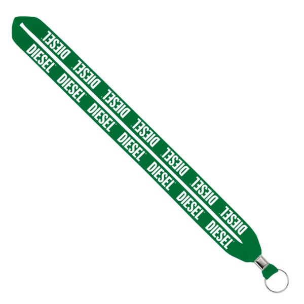 IMPORT Rush 3/4" Polyester Lanyard with Silver Crimp & Split-Ring 1
