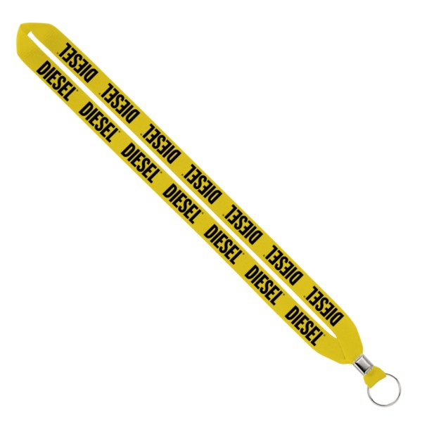 IMPORT Rush 3/4" Polyester Lanyard with Silver Crimp & Split-Ring 1