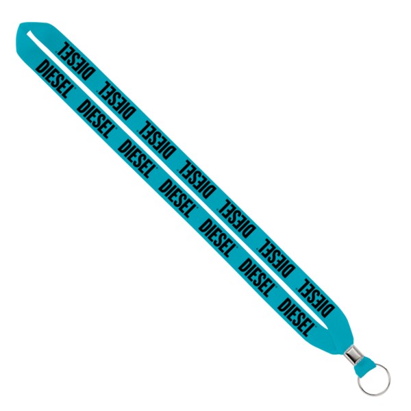 IMPORT Rush 3/4" Polyester Lanyard with Silver Crimp & Split-Ring 1