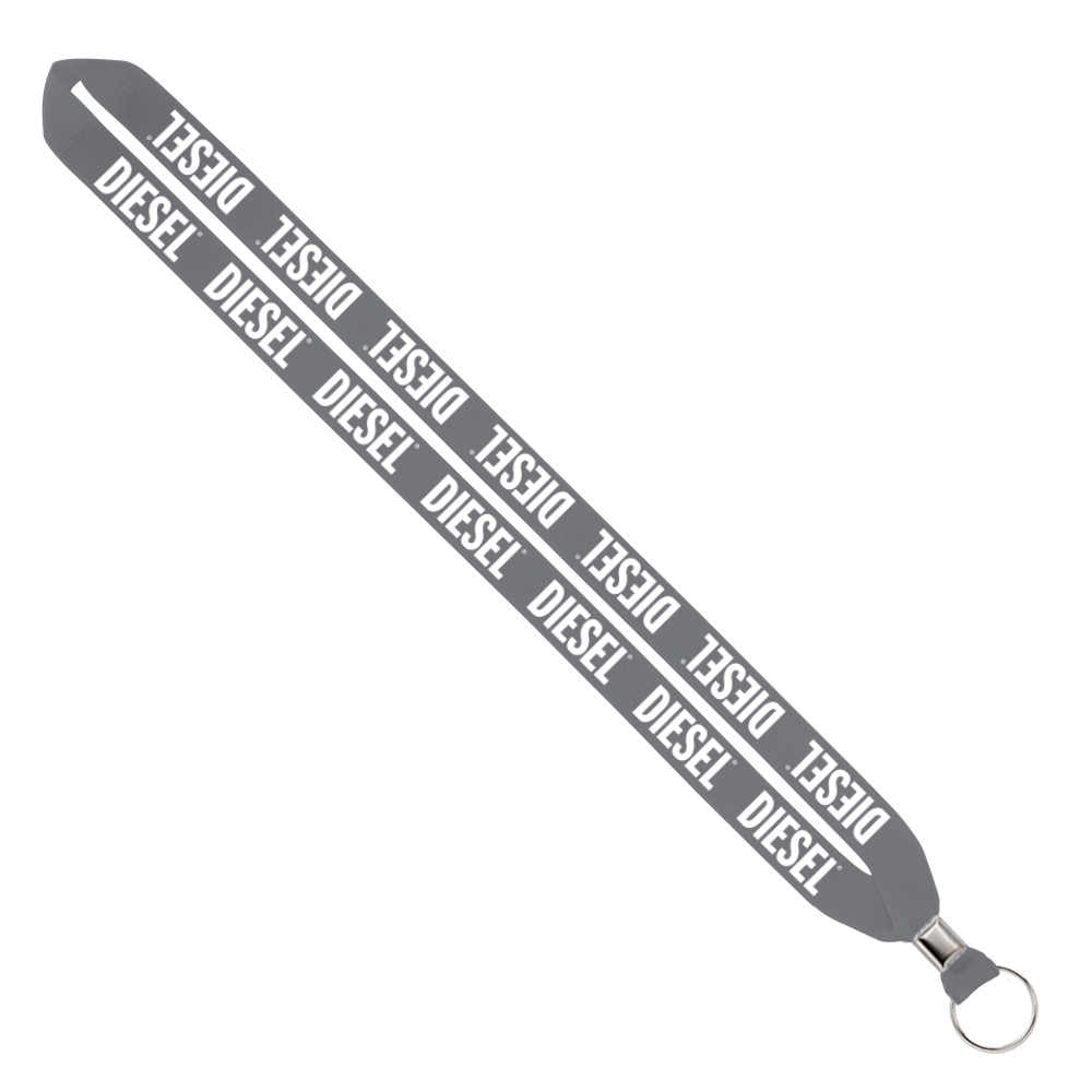 IMPORT Rush 3/4" Polyester Lanyard with Silver Crimp & Split-Ring 1