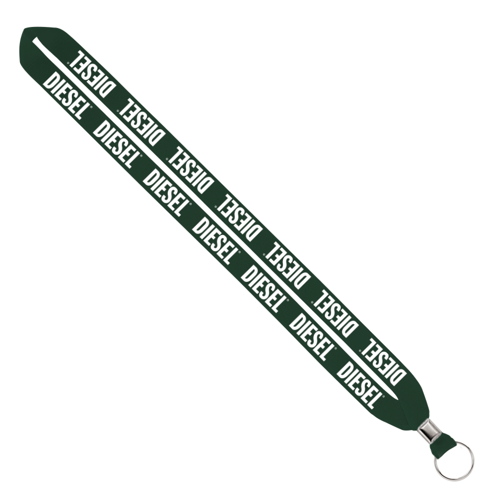 IMPORT Rush 3/4" Polyester Lanyard with Silver Crimp & Split-Ring 1