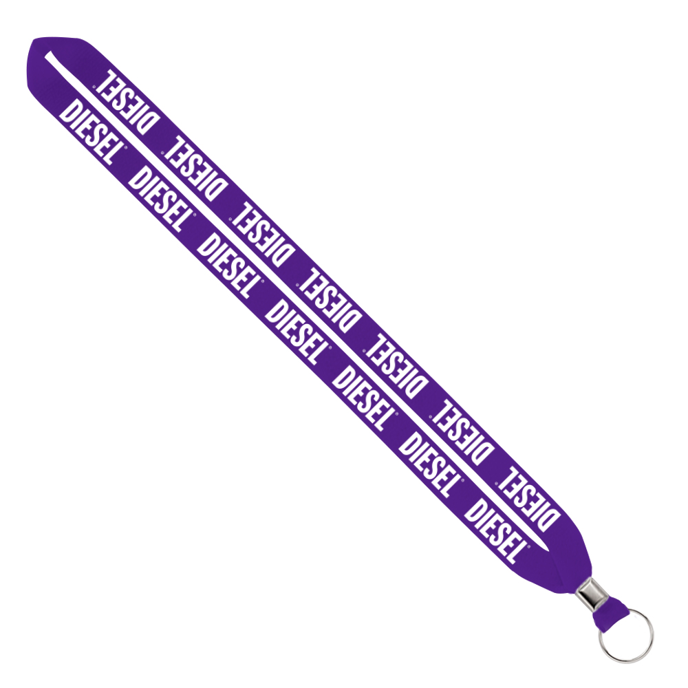 IMPORT Rush 3/4" Polyester Lanyard with Silver Crimp & Split-Ring 1