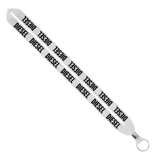 IMPORT Rush 3/4" Polyester Lanyard with Silver Crimp & Split-Ring 1
