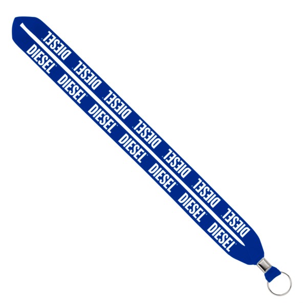 IMPORT Rush 3/4" Polyester Lanyard with Silver Crimp & Split-Ring 1