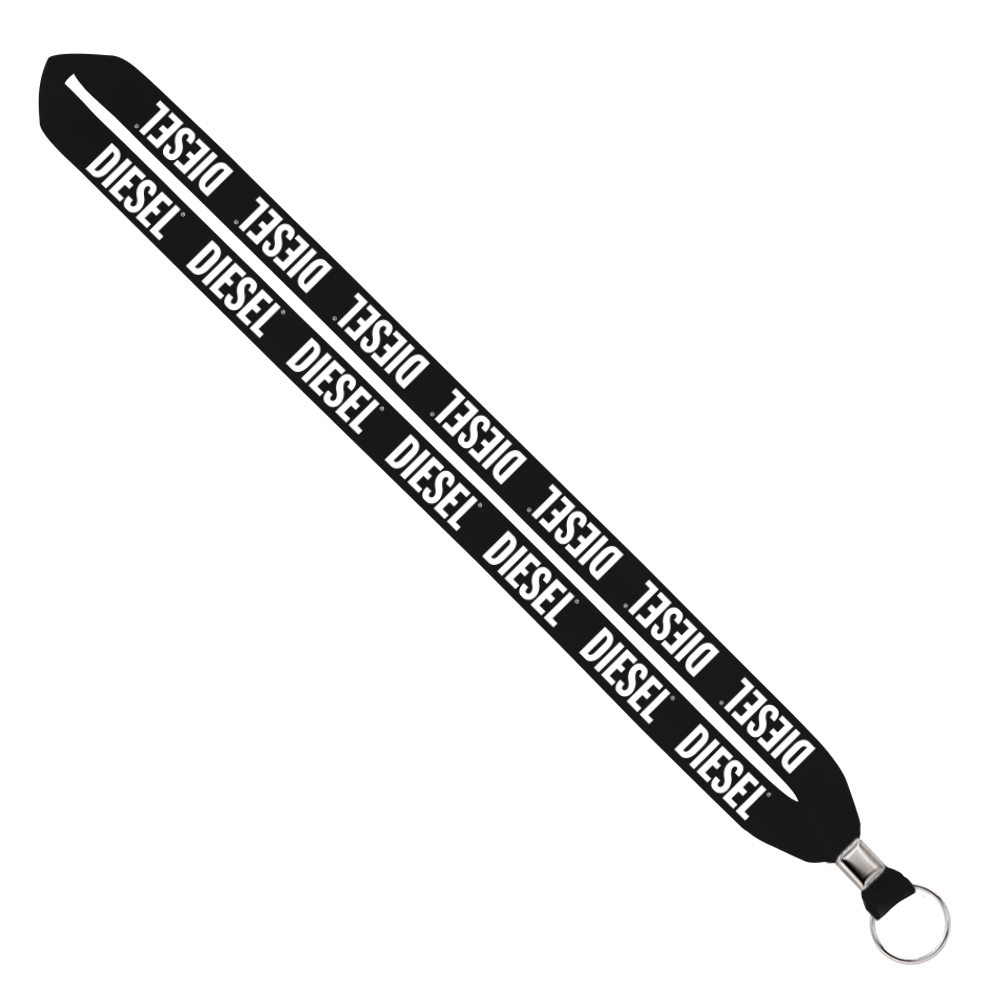 IMPORT Rush 3/4" Polyester Lanyard with Silver Crimp & Split-Ring 1