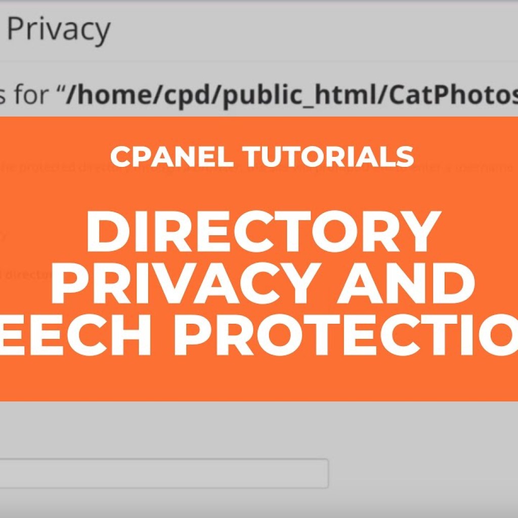 cPanel Tutorials – How to Manage Password and Leech Protection cPanel Tutorials – How to Manage Password and Leech Protection