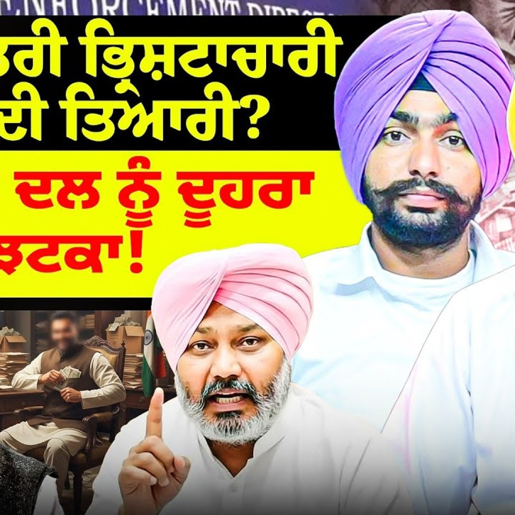 ਆਪ ਮੰਤਰੀ ਭ੍ਰਿਸ਼ਟਾਚਾਰੀ, ED ਦੀ ਤਿਆਰੀ? | ਅਕਾਲੀ ਦਲ ਨੂੰ ਦੂਹਰਾ ਝਟਕਾ! ਆਪ ਮੰਤਰੀ ਭ੍ਰਿਸ਼ਟਾਚਾਰੀ, ED ਦੀ ਤਿਆਰੀ? | ਅਕਾਲੀ ਦਲ ਨੂੰ ਦੂਹਰਾ ਝਟਕਾ!