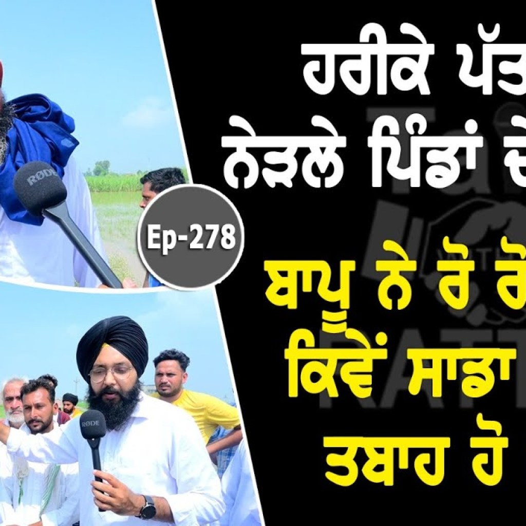 ਹਰੀਕੇ ਪੱਤਣ ਦੇ ਨੇੜਲੇ ਪਿੰਡਾਂ ਦੇ ਹਾਲਾਤ | Talk with Rattan ਹਰੀਕੇ ਪੱਤਣ ਦੇ ਨੇੜਲੇ ਪਿੰਡਾਂ ਦੇ ਹਾਲਾਤ | Talk with Rattan