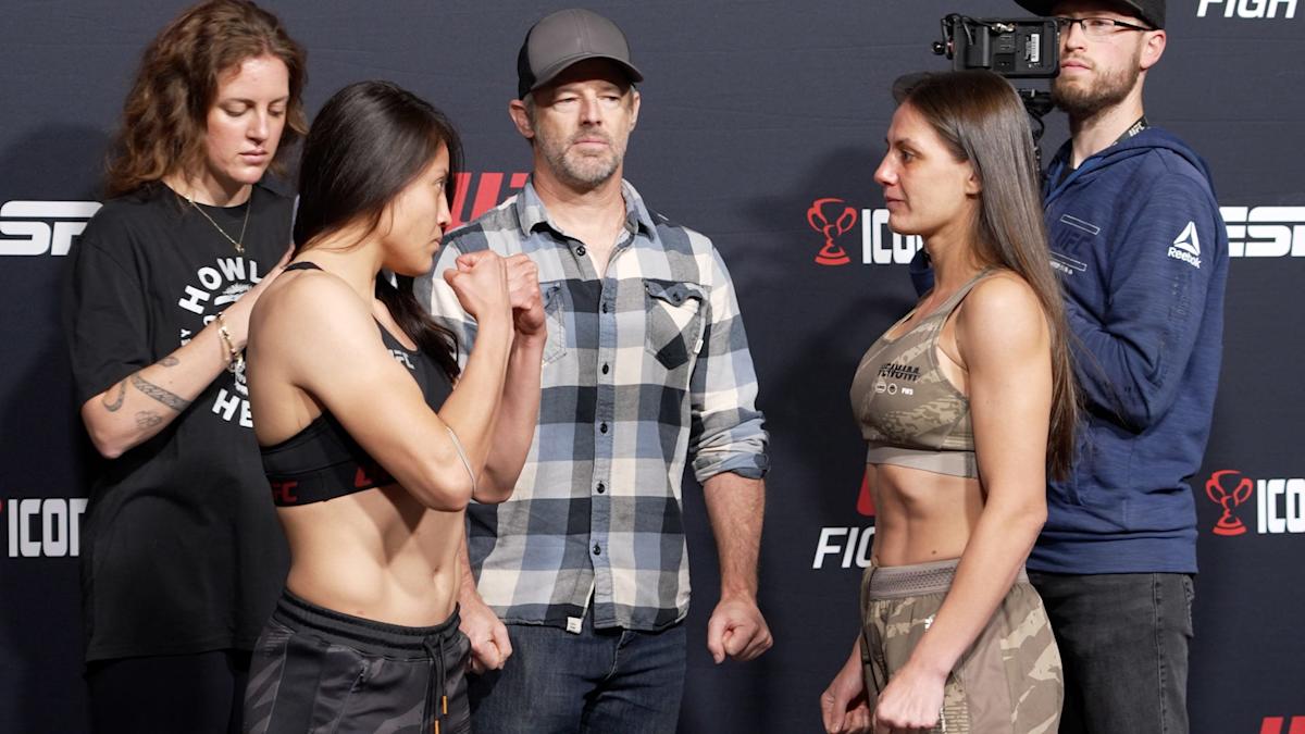 Photos: UFC Fight Night 245 weigh-ins, faceoffs Photos: UFC Fight Night 245 weigh-ins, faceoffs