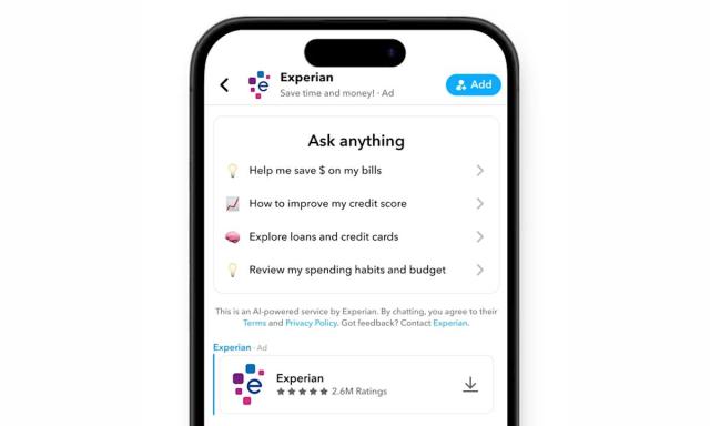 Snapchat lanza agente de IA patrocinado Snapchat lanza agente de IA patrocinado