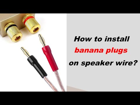 接続を容易にするためにスピーカーワイヤーにバナナプラグを取り付ける方法 接続を容易にするためにスピーカーワイヤーにバナナプラグを取り付ける方法